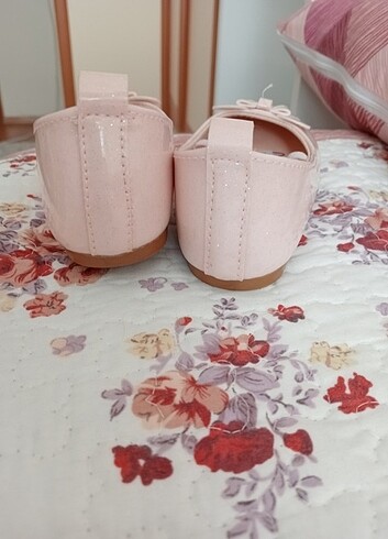 Pudra renk babet ayakkabı 
