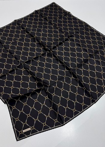 Armine Yeni Sezon Twill İpek eşarp spor geometrik zincir model - Görsel 13