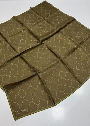 Armine Yeni Sezon Twill İpek eşarp spor geometrik zincir model - Görsel 5