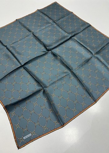 Armine Yeni Sezon Twill İpek eşarp spor geometrik zincir model - Görsel 4