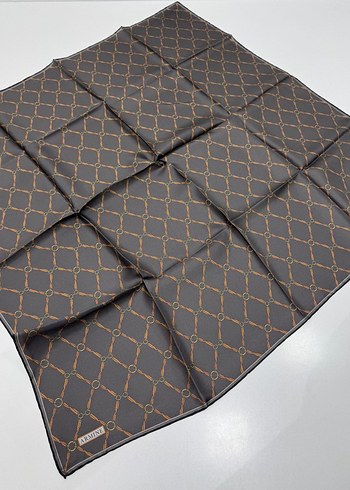 Armine Yeni Sezon Twill İpek eşarp spor geometrik zincir model - Görsel 9