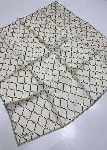 Armine Yeni Sezon Twill İpek eşarp spor geometrik zincir model - Görsel 8