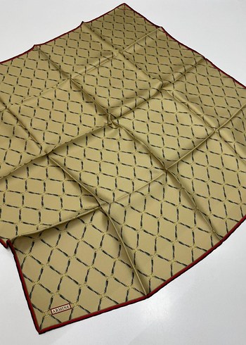 Armine Yeni Sezon Twill İpek eşarp spor geometrik zincir model - Görsel 3