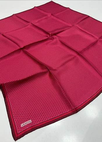 Armine Twill İpek Eşarp geometrik çıtır desen spor casual model - Görsel 17