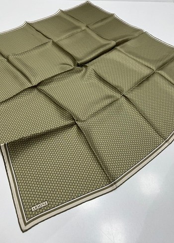 Armine Twill İpek eşarp küçük geometrik desen spor model - Görsel 14