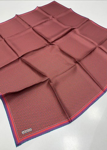 Armine Twill İpek eşarp küçük geometrik desen spor model - Görsel 8
