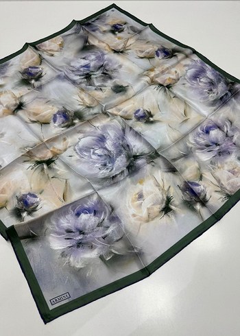 Armine Yeni Sezon Twill İpek eşarp - Görsel 5