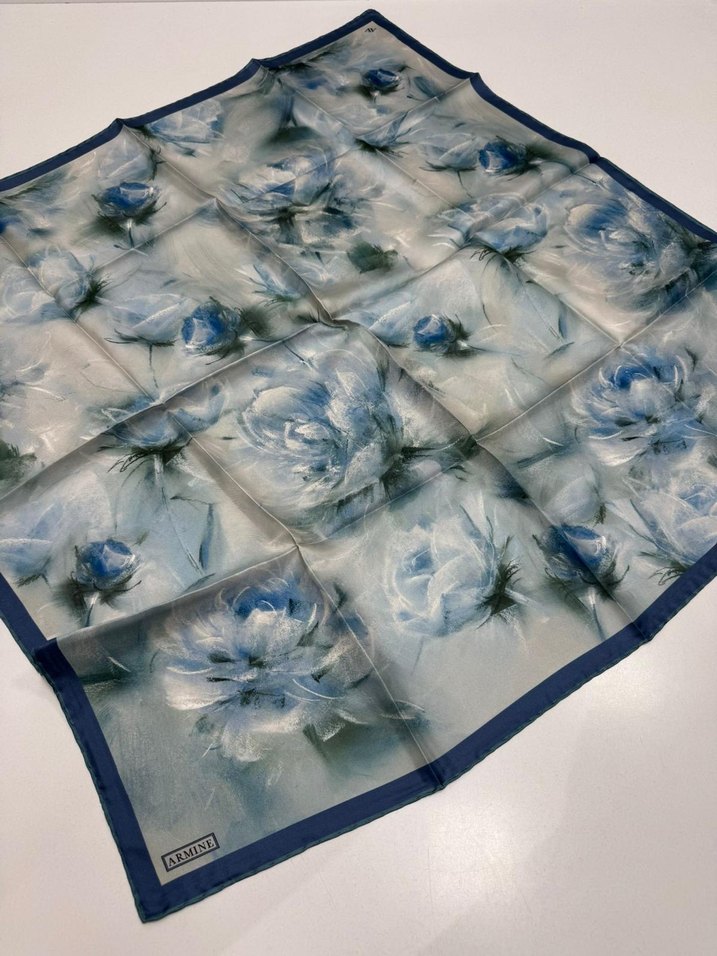 Armine Yeni Sezon Twill İpek eşarp - Görsel 3