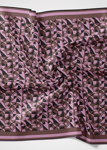 SilkHome Soft Pamuk Eşarp geometrik desen spor model - Görsel 15