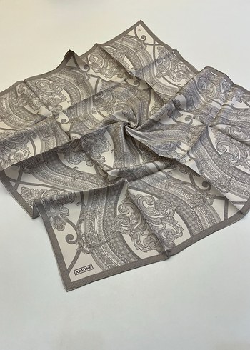 Armine Twill İpek Eşarp - Görsel 4