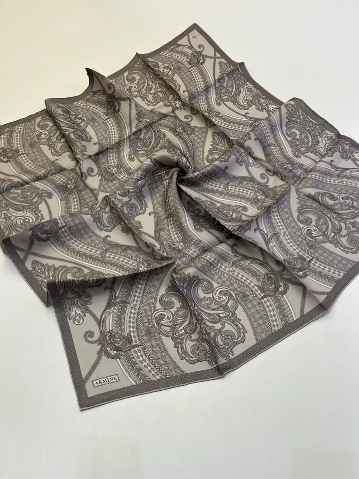 Armine Twill İpek Eşarp - Görsel 5