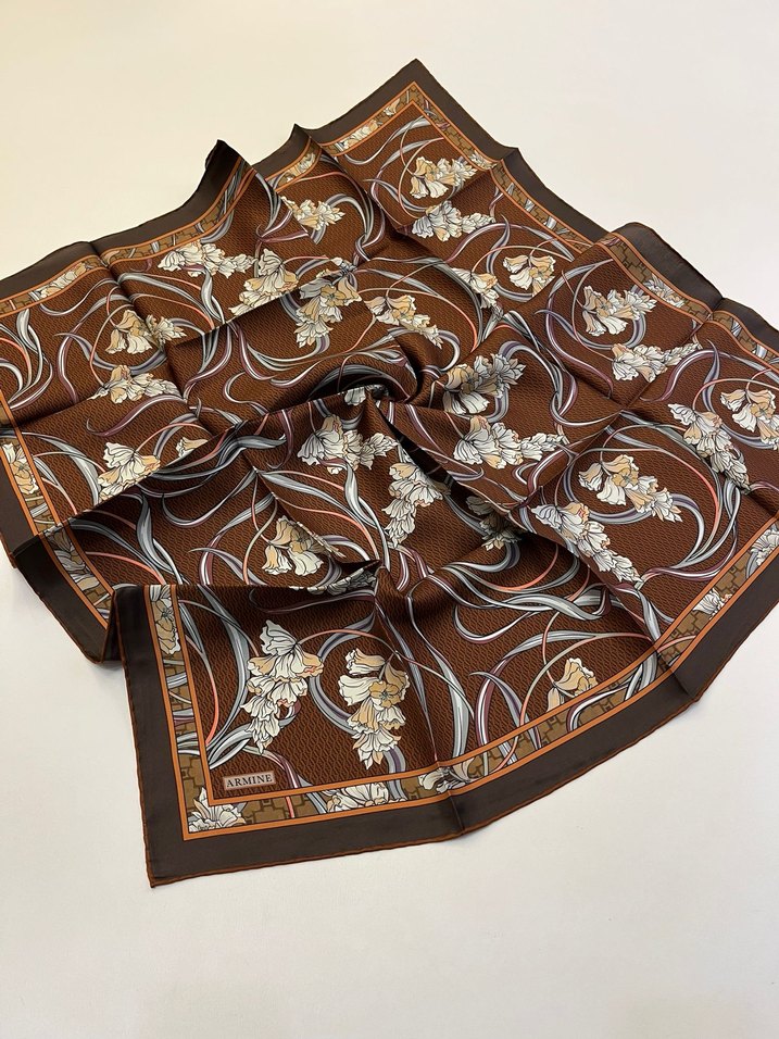 Armine Twill İpek Eşarp Yeni Sezon - Görsel 2