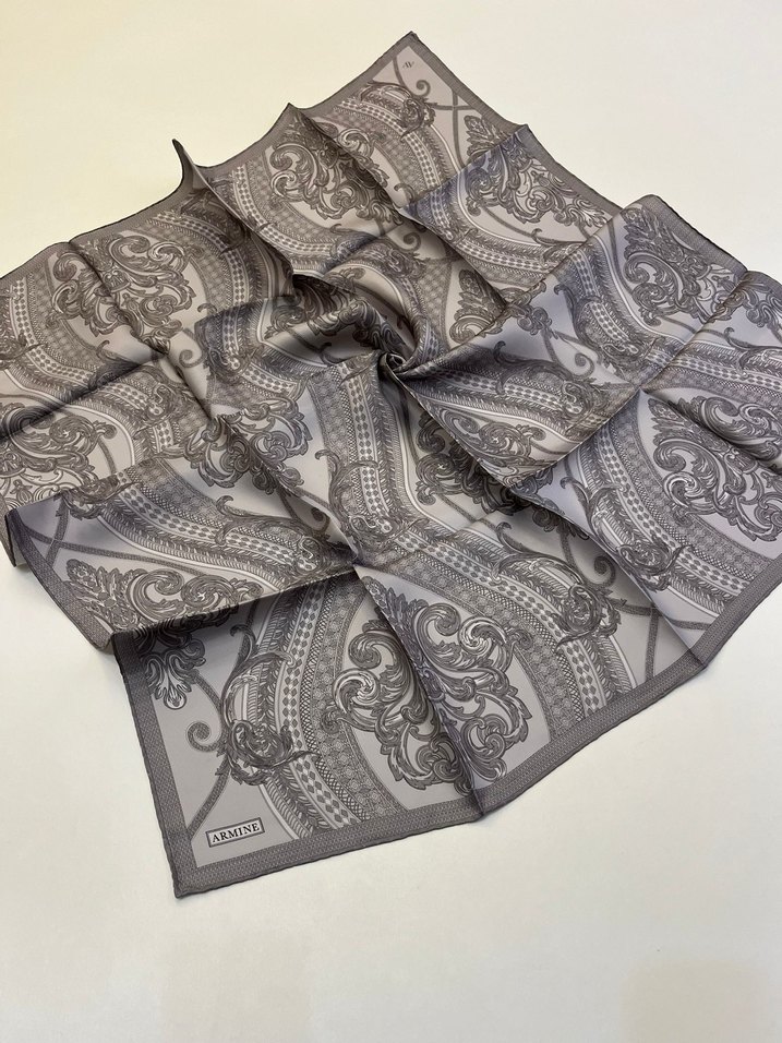 Armine Twill İpek Eşarp Yeni Sezon - Görsel 4