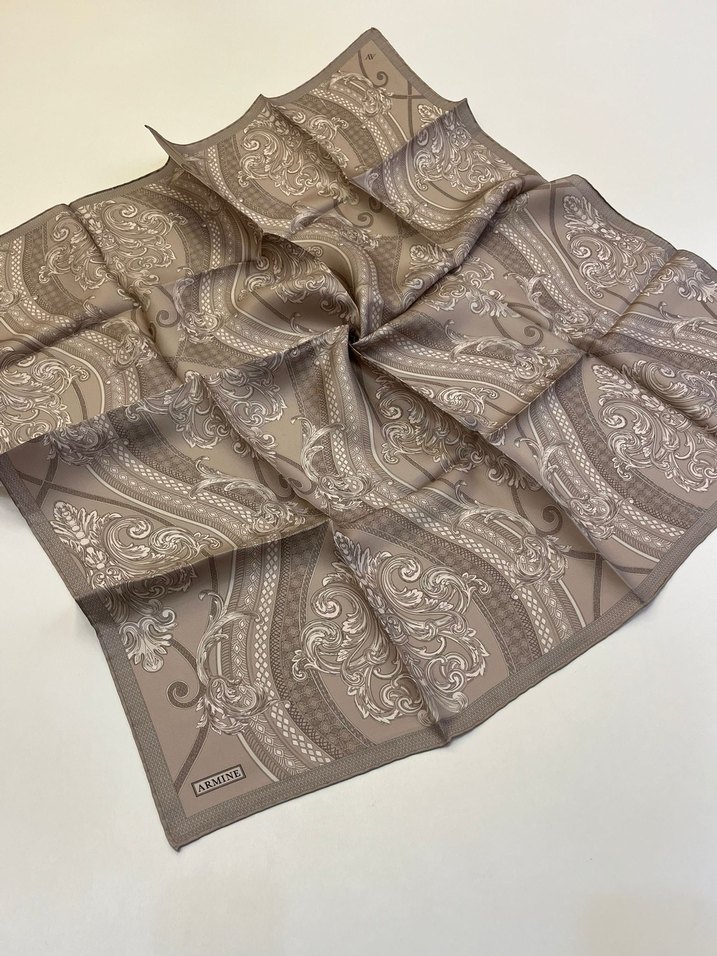 Armine Twill İpek Eşarp Yeni Sezon - Görsel 4