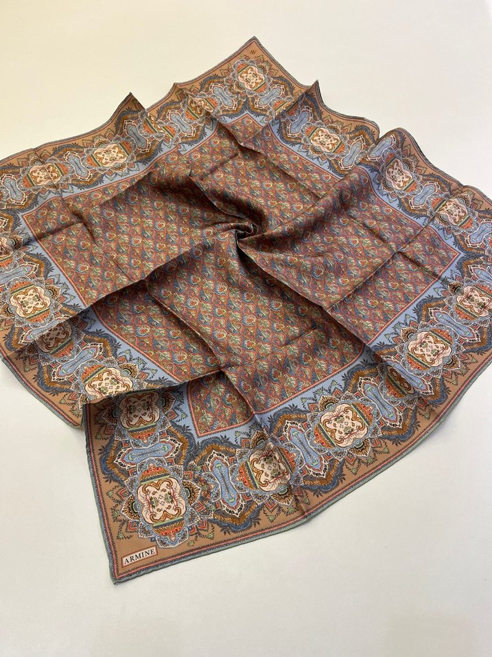 Armine Twill İpek Eşarp Yeni Sezon - Görsel 4