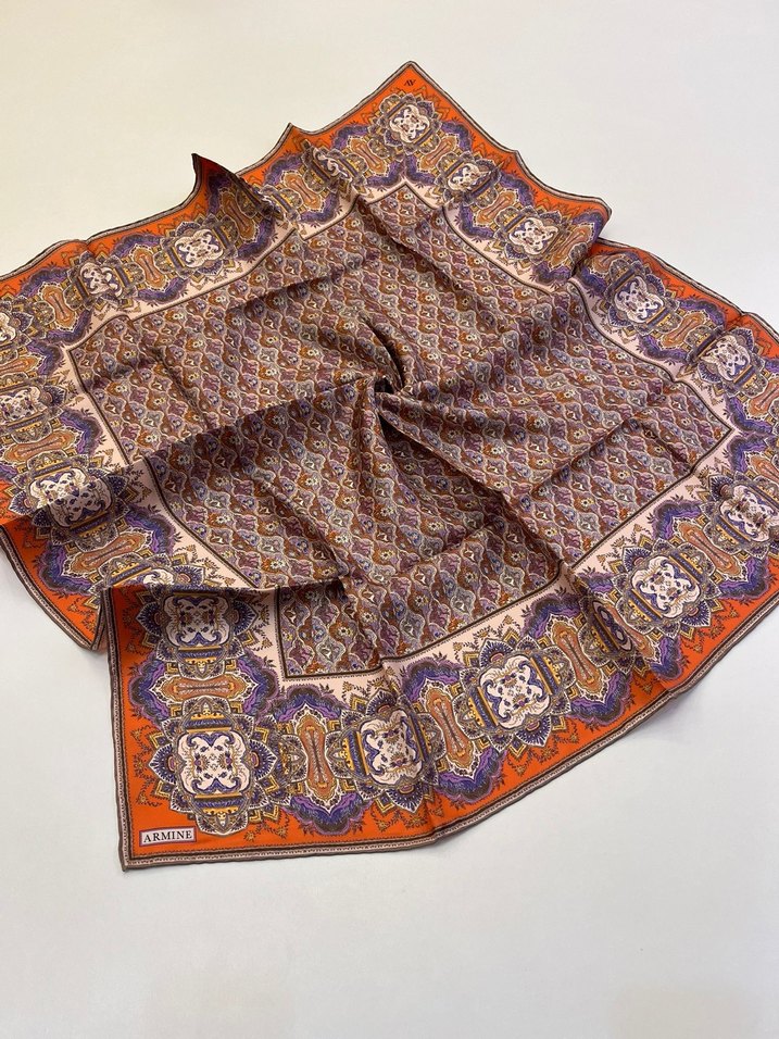 Armine Twill İpek Eşarp - Görsel 5