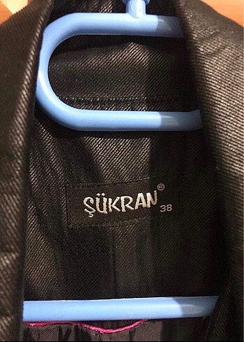 Kadın kap pardesü siyah deri görünümlü spor şık 38 beden - Görsel 8