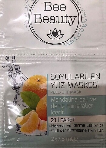 Bee Beauty Kadın erkek yüz maskesi ikili yüz bakımı