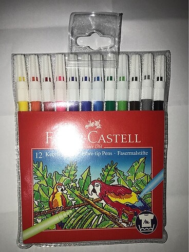  Beden Faber Castell yıkanabilir keçeli kalem 12 li boya kadın erkek ço
