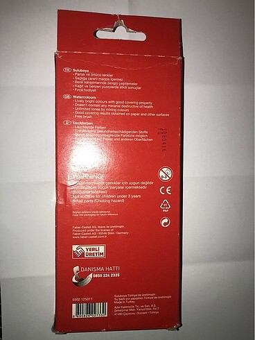 Beden Renk Faber Castell 12 li sulu boya çocuk kadın erkek hobi sanat okul
