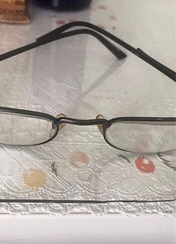 Kadın erkek metal gözlük çerçevesi koyu gümüş renk gri - Görsel 2