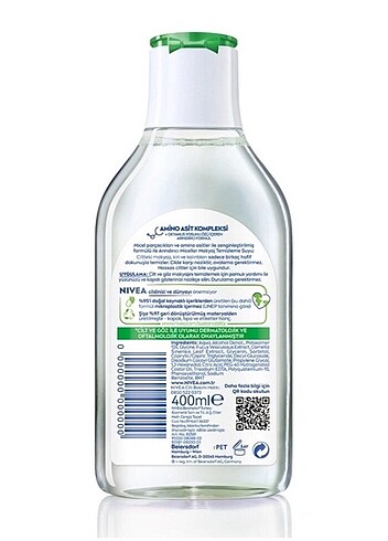 Nivea Nivea Micellar Makyaj Temizleme Suyu Arındırıcı 400 ml