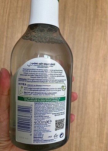 Beden Renk Nivea Micellar Makyaj Temizleme Suyu Arındırıcı 400 ml