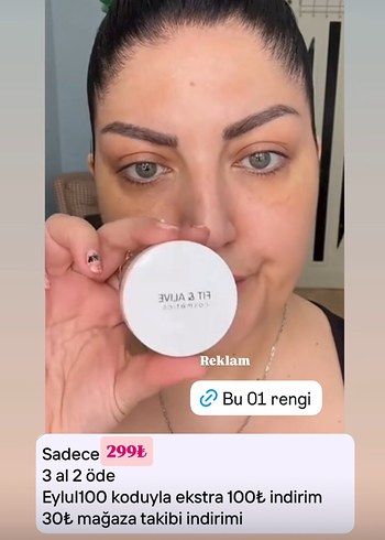 Bakım ve kapatıcı Göz çevresi 
Fit&Alive Aydınlatıcı ve Kapatıcı - Görsel 3