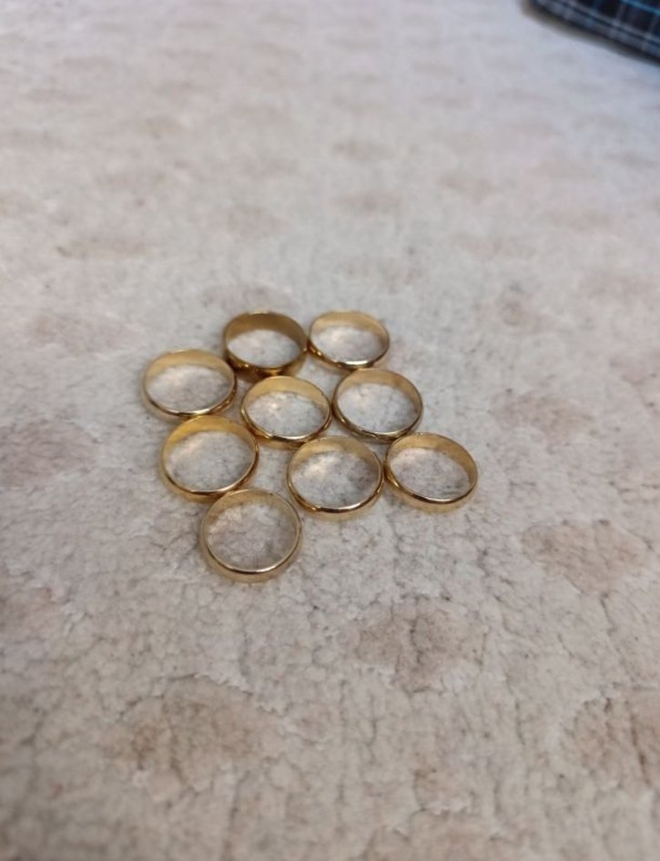 Altın Renkli  Kadın Yüzük Seti - Görsel 2