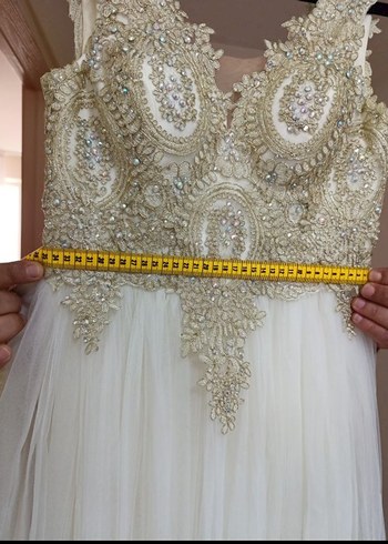 Dantel Detaylı Bohem Vintage Gelinlik - Görsel 5