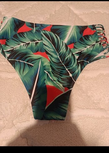 Yeşil Desenli Bohem Mini Bikini Takımı - Görsel 4