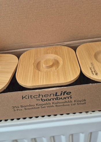 Bambu Kapaklı Küçük Kahvaltılık Seti - Görsel 2