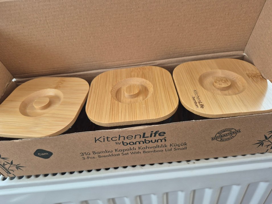 Bambu Kapaklı Küçük Kahvaltılık Seti - Görsel 2