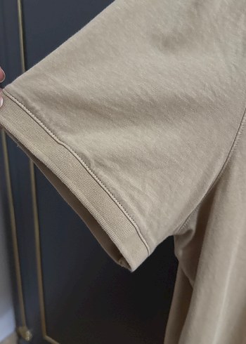 Orijinal Michael Kors Bej Düğmeli Erkek Polo Tişört - Görsel 6