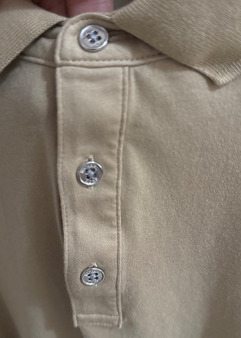 Orijinal Michael Kors Bej Düğmeli Erkek Polo Tişört - Görsel 3