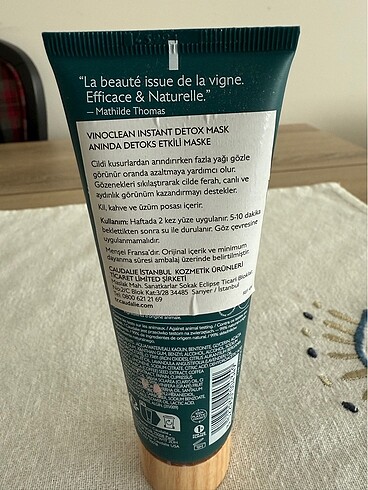 Caudalie Caudalie pembe kil maskesi