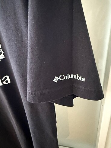 l/xl Beden siyah Renk Orijinal Columbia erkek tişört