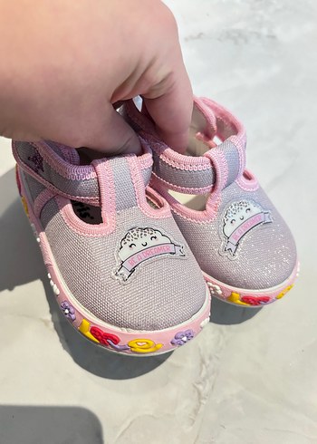 Kız Bebek Sandalet Pembe Desenli - Görsel 6