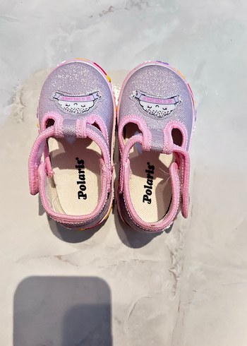 Kız Bebek Sandalet Pembe Desenli - Görsel 3