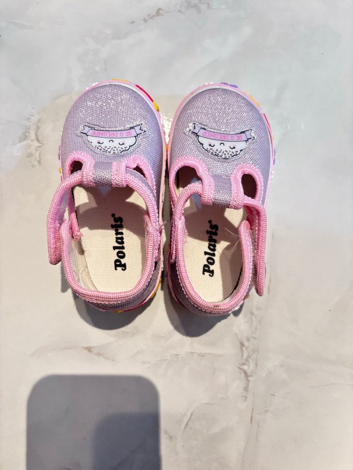 Kız Bebek Sandalet Pembe Desenli - Görsel 3