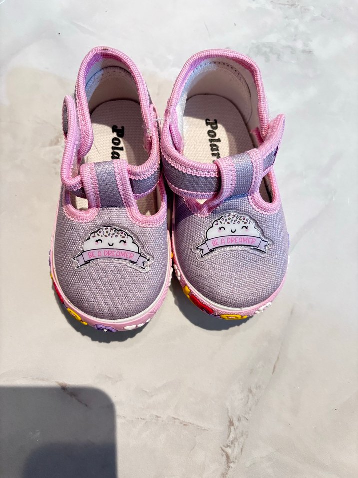 Kız Bebek Sandalet Pembe Desenli - Görsel 2