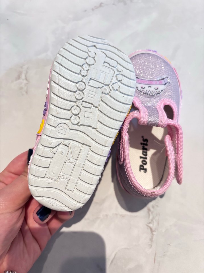 Kız Bebek Sandalet Pembe Desenli - Görsel 5