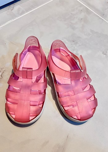 Pembe Tokalı Kız Çocuk Sandaletleri - Görsel 3