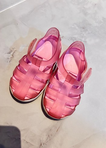 Pembe Tokalı Kız Çocuk Sandaletleri - Görsel 5