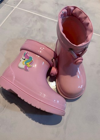 Kız Çocuk Pembe Unicornlu Bot - Görsel 3