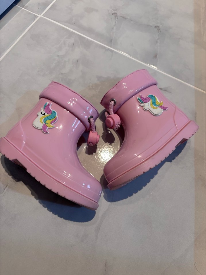 Kız Çocuk Pembe Unicornlu Bot - Görsel 2