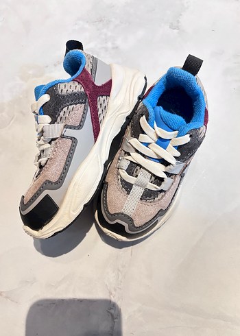 Kız Çocuk Bağcıklı Çok Renkli Spor Ayakkabı - Görsel 2