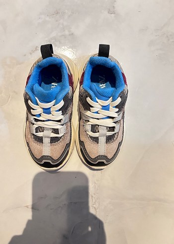 Kız Çocuk Bağcıklı Çok Renkli Spor Ayakkabı - Görsel 4