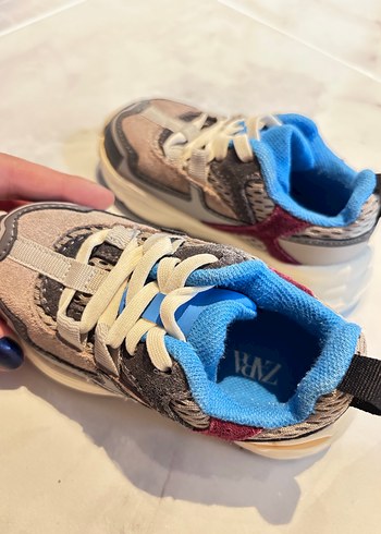 Kız Çocuk Bağcıklı Çok Renkli Spor Ayakkabı - Görsel 5