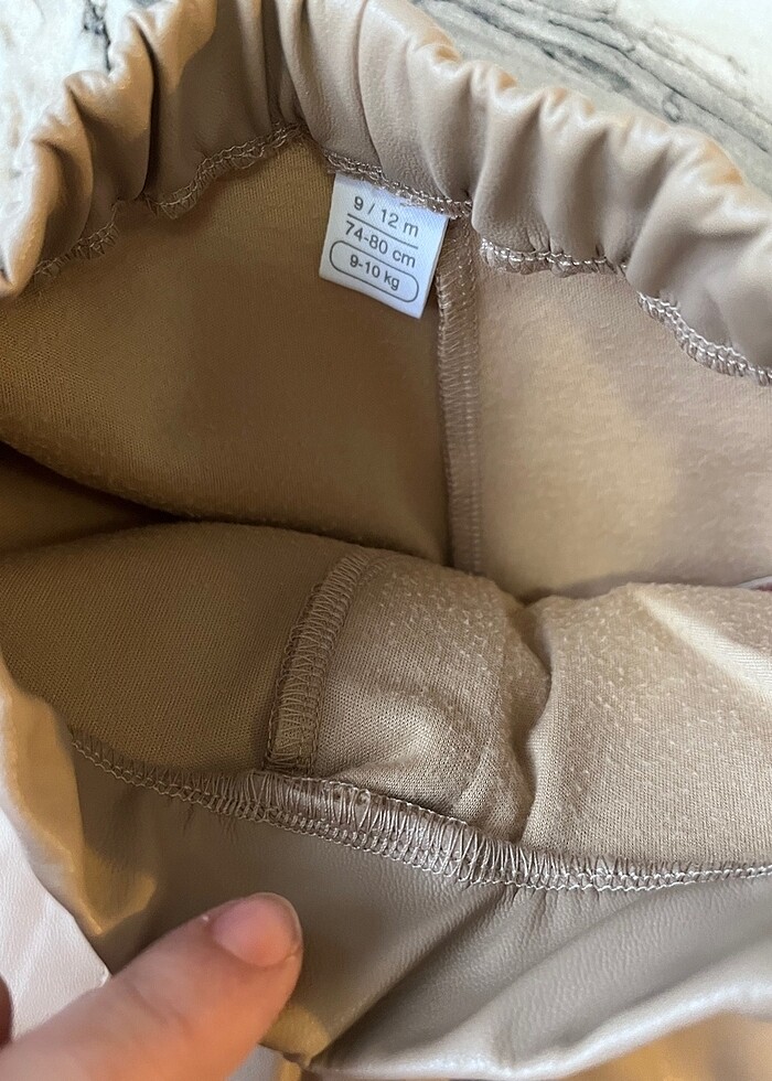 Kız bebek deri pantolon - Görsel 4